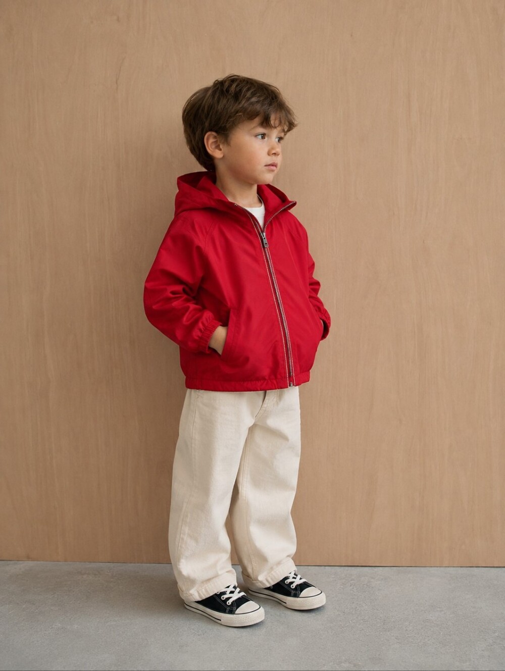 Baby Gap x DC Comics Superman Red Hooded Windbreaker Jacket Boys 4T